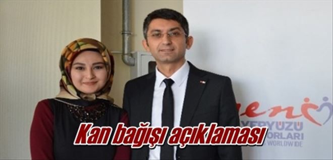 Kan bağışı açıklaması