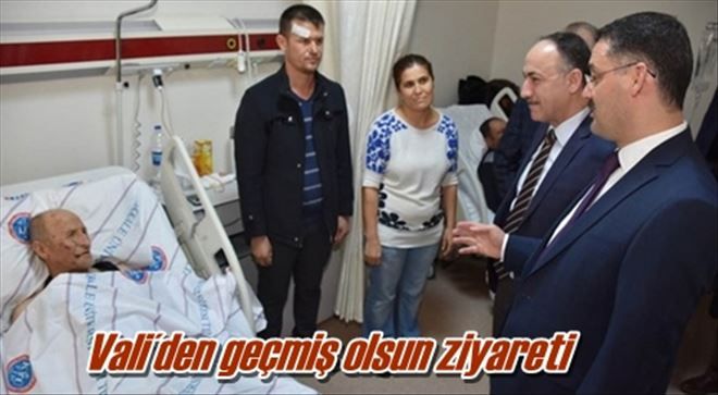Vali´den geçmiş olsun ziyareti