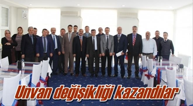 Unvan değişikliği kazandılar