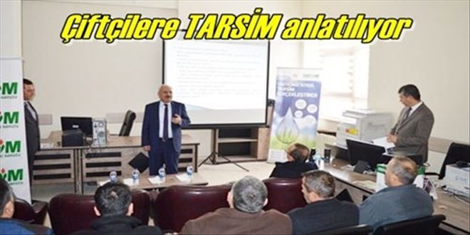 Çiftçiler bilgilendiriliyor