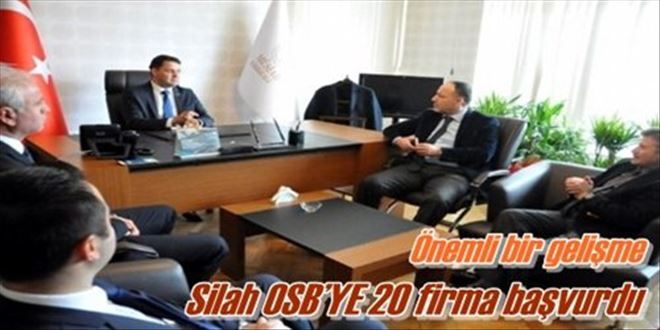 Silah OSB´YE 20 firma başvurdu