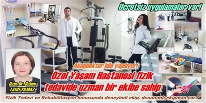 Fizik Tedavi ve Rehabilitasyon konusunda deneyimli ekip, donanımlı ekipman var