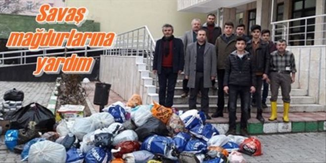 Savaş mağdurlarına yardım