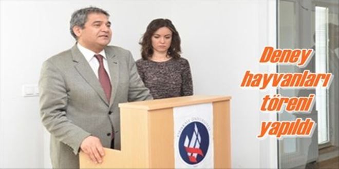 Deney hayvanları töreni yapıldı