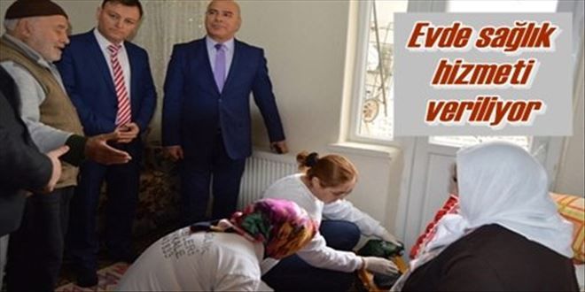 Evlerde hastane hizmeti veriliyor