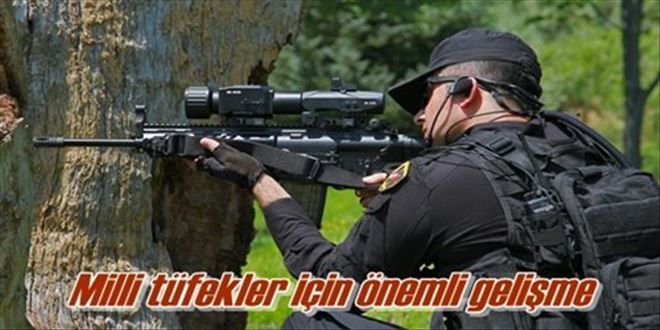 Milli tüfek sahaya indi