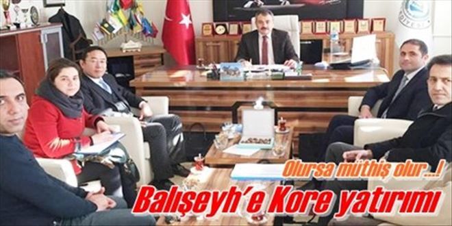 Kore´den Balışeyh´e yatırım