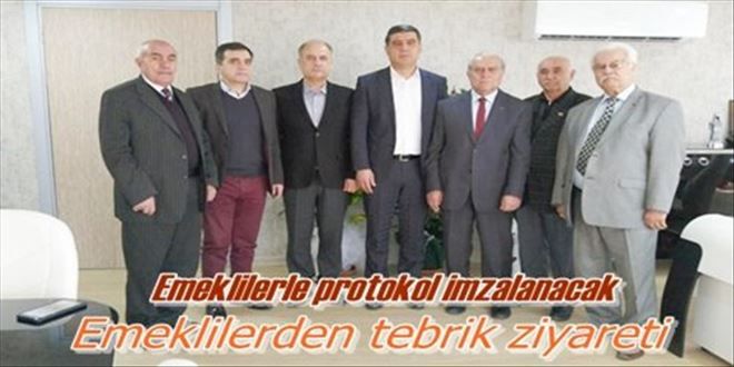Emeklilerden tebrik ziyareti