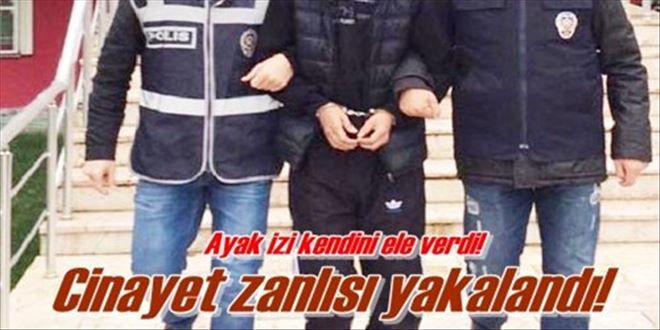 Zanlıyı ayak izleri yakalattı