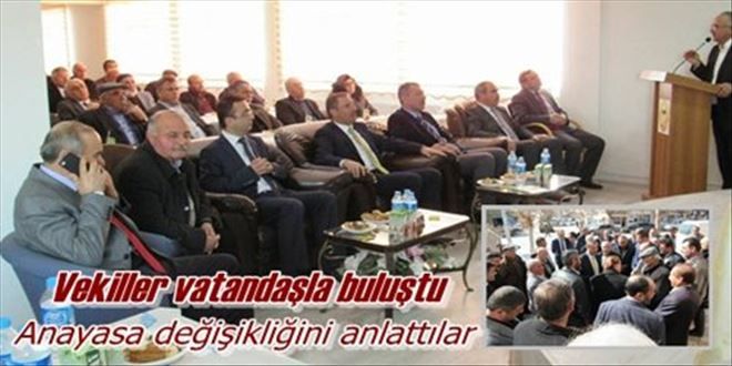 Vekiller vatandaşla buluştu