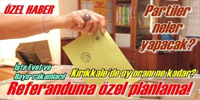 Referanduma özel planlama!
