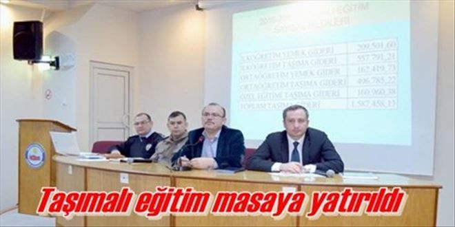 Taşımalı sistemi konuştular