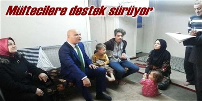 Mültecilere destek sürüyor