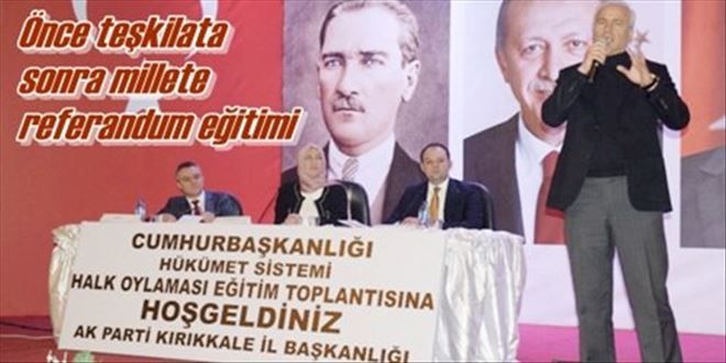 Teşkilat üyelerine eğitim