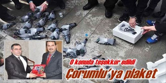 Çorumlu´ya teşekkür