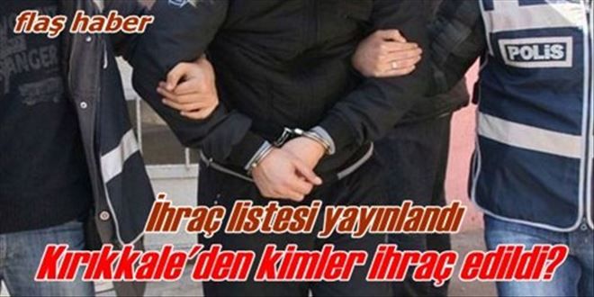 KHK ile 10 kişi ihraç edildi!