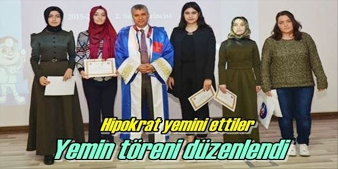 Hekimlik için yemin ettiler