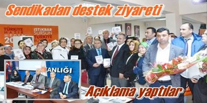 Öz Büro-İş Sendikasından  referanduma destek  ziyareti