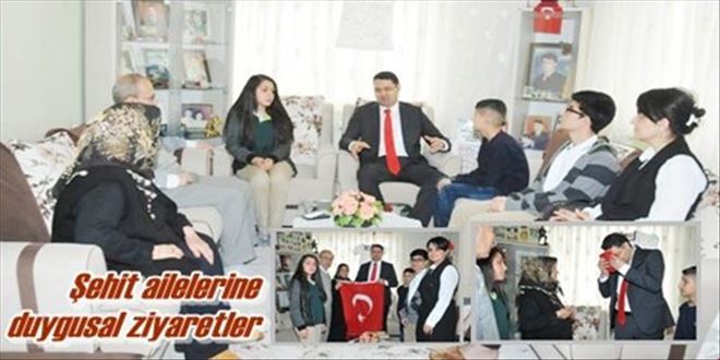 Şehit ailelerine ziyaret