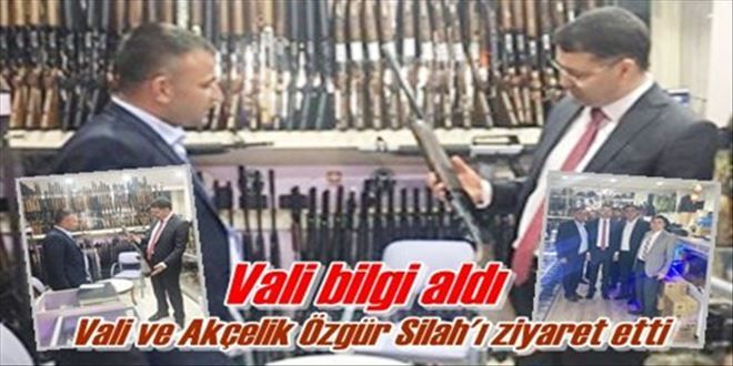 Vali´den Özgür Silah´a ziyaret