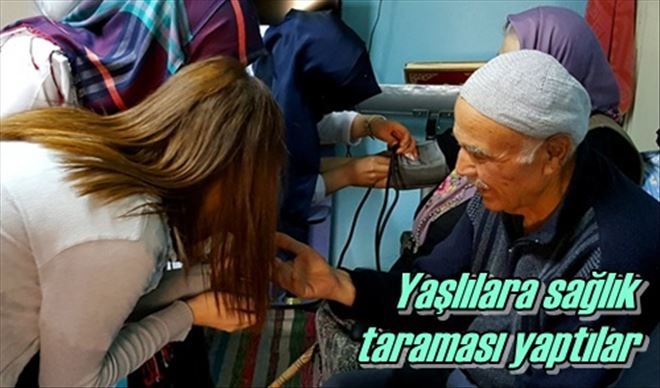Hemşire adayları tarama yaptılar