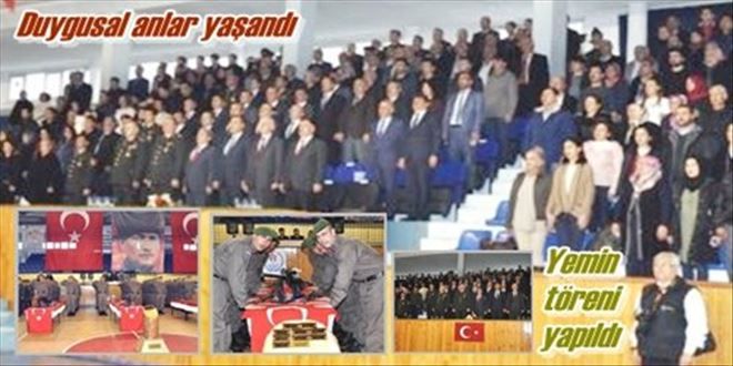 Kırıkkale´de 366. kısa  dönem erler yemin etti