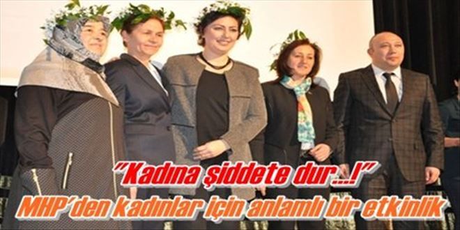 Kadına şiddete hayır!