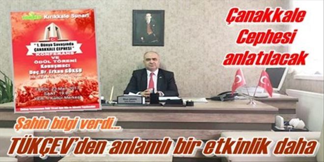TÜKÇEV´den anlamlı bir etkinlik daha