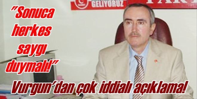 ?Sonuca saygı duyun?