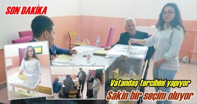 Seçim sakin geçiyor
