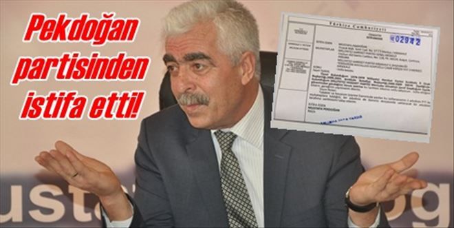 Pekdoğan MHP´den istifa etti