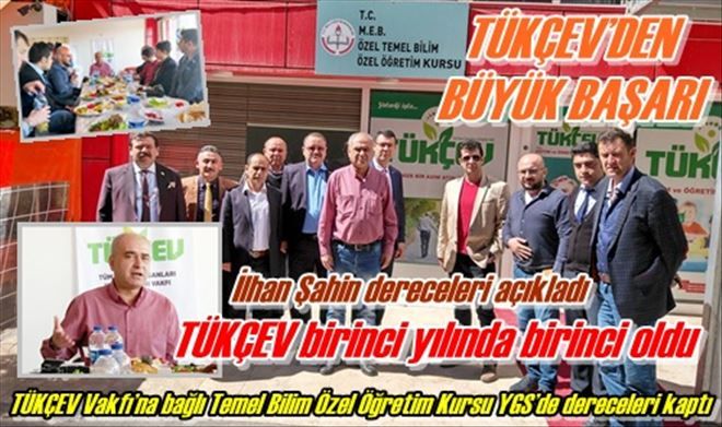 TÜKÇEV Vakfı´na bağlı Temel Bilim Özel Öğretim Kursu YGS´de dereceleri kaptı