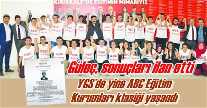YGS´de yine ABC Eğitim  Kurumları klasiği yaşandı