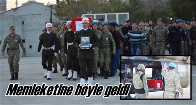 Memleketine böyle uğurlandı