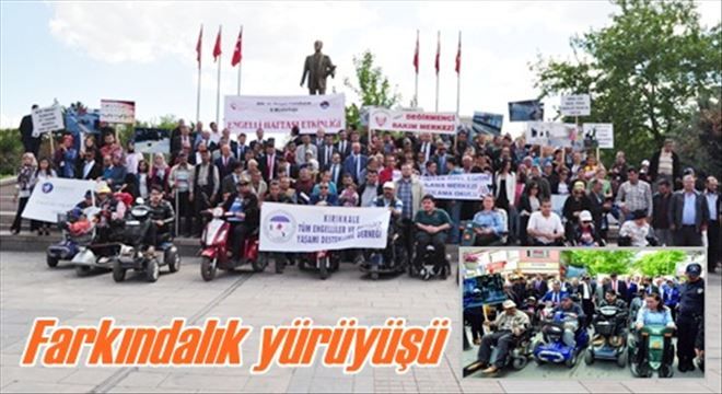 Engelliler için yürüdüler