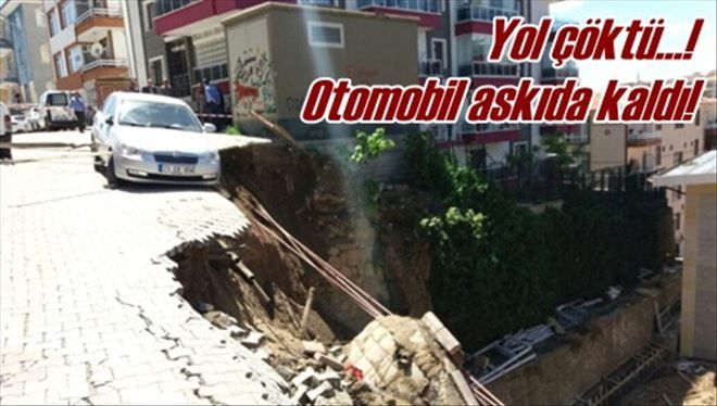 Kırıkkale´de yol çöktü!