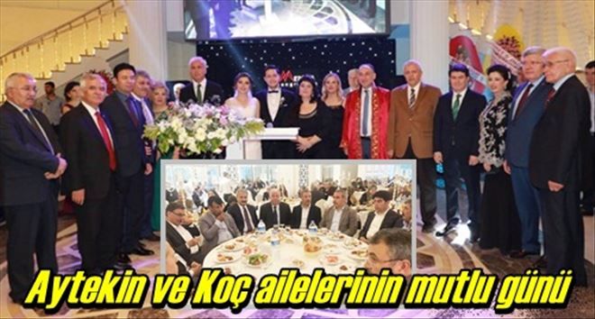 Aytekin ve Koç ailelerinin mutlu günü