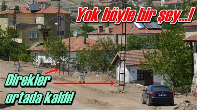 Direkler yola engel oldu?!