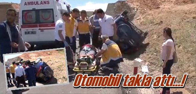 Otomobil şarampole  devrildi: 4 yaralı?