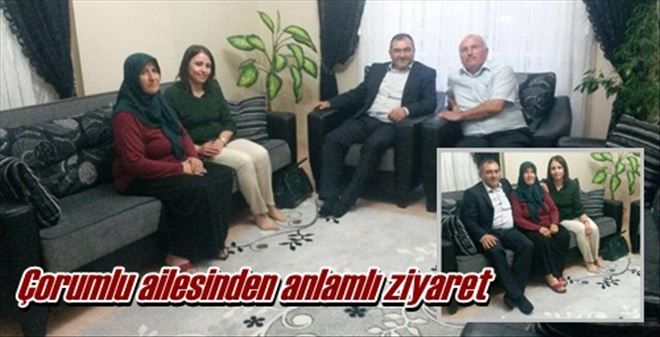 Çorumlu´dan anlamlı ziyaret