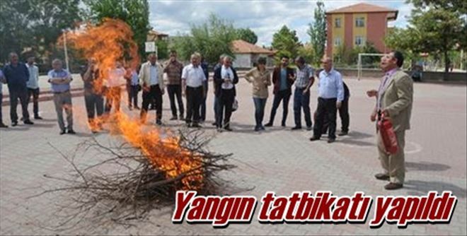 Yangın tatbikatı yapıldı