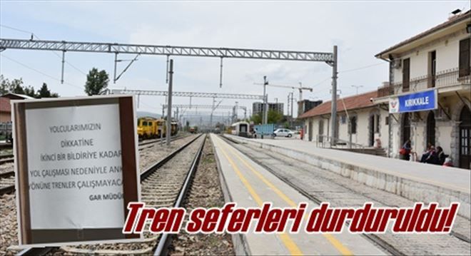 Ankara´ya tren seferi durdu