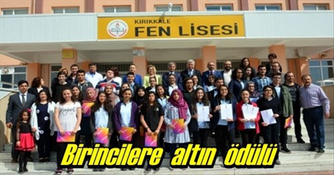 Birincilere altın verildi