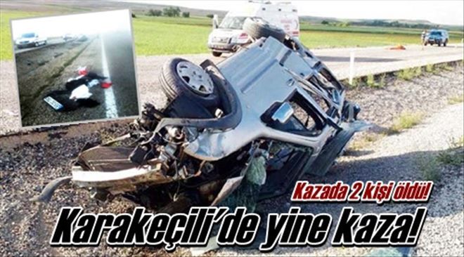 Ticari araç devrildi!