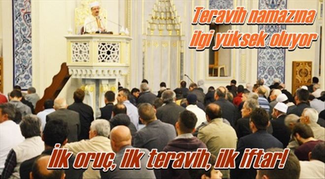 Teravih namazına ilgi yüksek