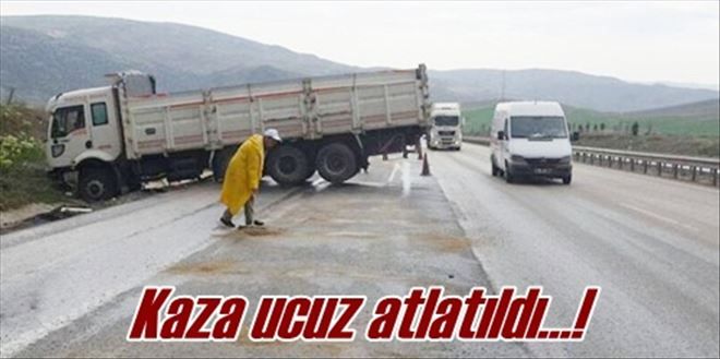 Kaza ucuz atlatıldı!