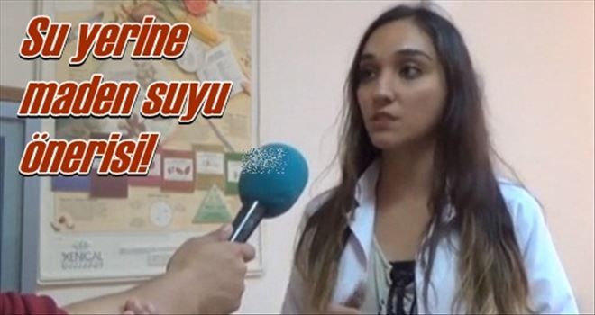 ?Su yerine maden suyu önerisi!