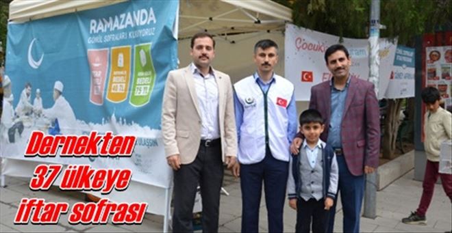 Dernekten 37 ülkeye iftar sofrası