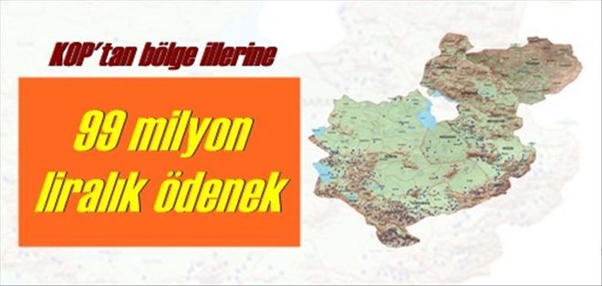 99 milyon TL´lik ödenek