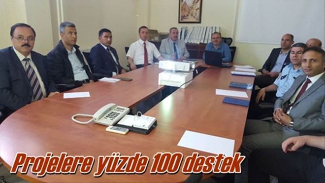 Projelere yüzde 100 destek